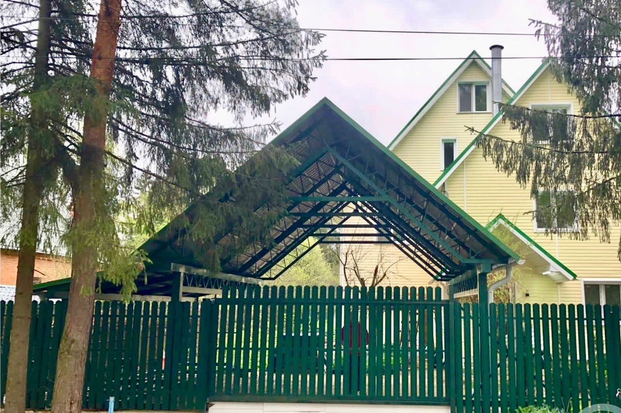 Навесы из металлочерепицы купить